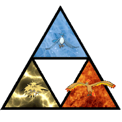 astraedotexe:  Articuno #144 - Zapdos #145 - Moltres #145 &ldquo;The winged mirages&rdquo; (まぼろしのつばさ) △ 