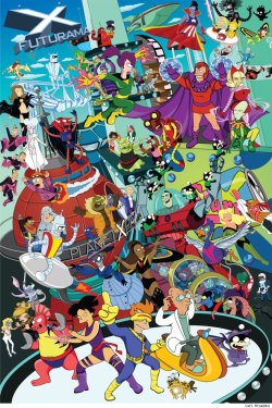 zonanegativa:  Futurama en versiÃ³n X-Men por Carl Broaddus  Awesome!