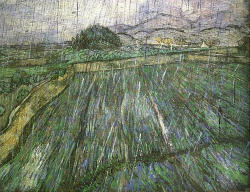 philamuseum:  The beaches are rained out this weekend, but the museum is OPEN.  “Rain”, Van Gogh, 1889 http://bit.ly/yK6p0i 