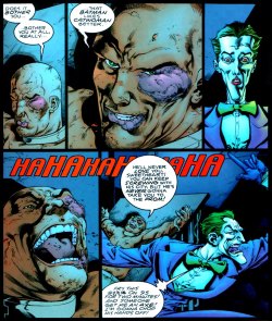 daily-superheroes:  Lex Luthor is one of very few people who can get to the Joker. [Outsiders #3]http://daily-superheroes.tumblr.com