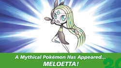 shelgon:  shelgon:  For those of you in America, Europe &amp; Australia, the Meloetta event is now available on Pokémon X, Y, Omega Ruby &amp; Alpha Sapphire games. This event is available through Mystery Gift &gt; Receive Gift &gt; Get Via Internet