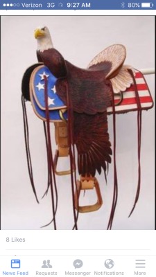 theclassicalhorse:  burnalltheoxers:  leath–hedger:  3quus:  pony-days:  What kind of redneck shit is this  The sad think is, I know people who would actually probably buy this because merica.  Amazing  Been looking for the right Western saddle, thanks