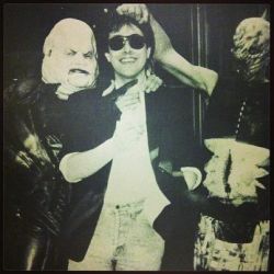 cvasquez:    Clive Barker on the set of Hellraiser 2 with Cenobites. 