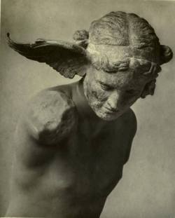 ganymedesrocks:  dadalux:   Hypnos (Bronze head of the Greek god of sleep, Roman copy of late  classical Greek statue, attributed to the school of Praxiteles or  Skopas, c. 350 BC) On a Poet’s lips I slept,   Dreaming like a love-adept   In the sound