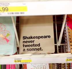 doodlesanddiscord:  thommquackenbush:  jennlyons:  jadelyn:  Are you fucking kidding me? Like, no, Shakespeare wouldn’t tweet a sonnet cause 140 characters is a bit short for that. Wrong medium. But you know what he would have? A very active twitter