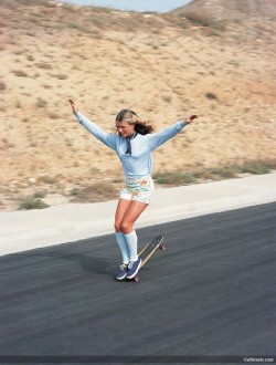 karidevereaux:…an ode to 1970s skater girls. 