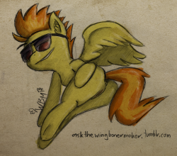NSFW 15minchallenge - Spitfire showing her flank (added a lil bit shading)