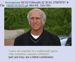papatulus: breaking-za-warudo:  campbell-duo: /pol/ got a dose of reality when they got a reminder that the term nazi isnt a good thing.  puhlease. nazi is barely a bad thing these days. i’m a nazi. you’re probably a nazi. everybody that wants to