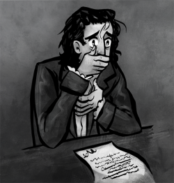 grrrenadine:   “It’s from John Laurens. I’ll read it later.” “No. It’s from his father.”  An illo of sorts for the only scene of Hamilton that is a scene rather than a song. You know the one. 