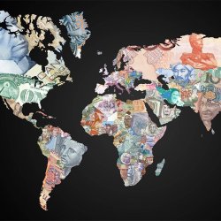 m-e-s-t-i-z-a:  cytryna:  The World Map of Currencies  The World Map of Enslavement 