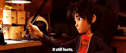 cerullisboomstick:cherishlife-live-beforeyouloseit:adventures-in-zookeeping:Remember when Disney treated emotional trauma as an actual physical ailment and not the stupid “just stop being upset” thing?   what is this from  big hero 6