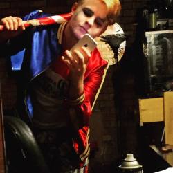 nerdy-king-of-hell:  titansofcosplay:  My Male Harley Quinn. There Are More Pictures on My Tumblr and im planning on getting a proper photo shoot done in a couple of weeks.   Love it