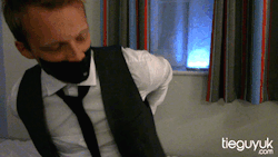 tieguyuk: This week Alex attempts an escape challenge dressed in shirt and tie. Does he manage it? Members can log in now to see! Enjoy and thanks for supporting my site.