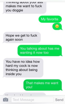 oregoncuckold:  Some of the texting between my wife and her fuckbuddy, EG, last night.  Oregoncuckold 4-6-16