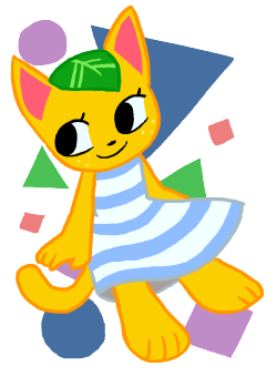 ive never played animal crossing but i really really want new leaf and pancake showed me tangy and i thought SHE WAS SO CUTTEEEE