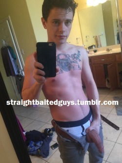 straightbaitedguys:  This tattoo hottie got me begging for more.—–Follow me for more straight baited guys or submit a request!