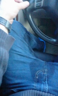 roxxyuncensored:Baby T was supposed to be home over an hour ago. This is what happens when babies stay out instead of coming home to mommy. Soggy baby leaked right through his diaper, cover, and jeans.