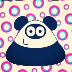 Finalmente pronto #my #pou #panda #blackandwhite #instagram #app #instamood #instalove  #beautiful #cute #instagood #instacute #today #f4f #follow4follow  #l4l #like4like #love #tags4likes #followme