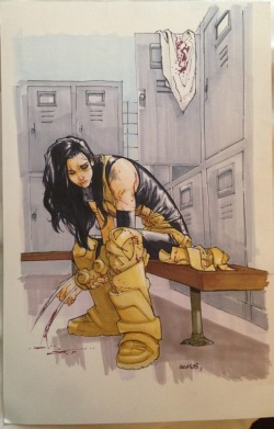 lustjaw:  &ldquo;You are not a weapon. You are a child. You are my child…&rdquo; My latest X-23 commission by Humberto Ramos. People tend to forget that underneath the emotionless killing machine that is X-23, is a girl that just wants to be normal,