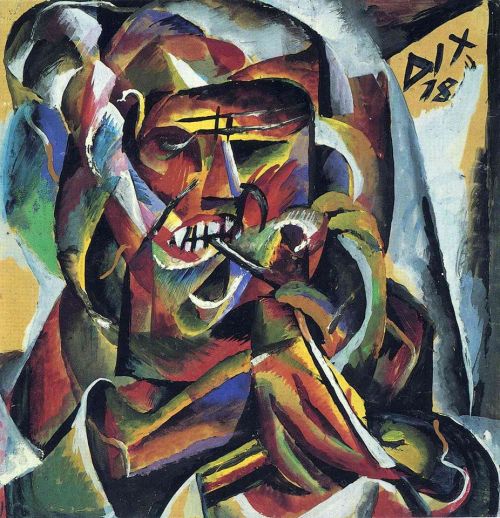 Otto Dix - Warrior with a Pipe, 1918https://painted-face.com/