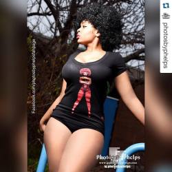 #Repost @photosbyphelps . ・・・ London Cross @mslondoncross modeling a shirt created by Dame T Shirts and Apparel https://www.facebook.com/dames.arts called Supernatural #thick #tshirt #supernatural  #afro #blackbusiness  #photosbyphelps #promo #maryland