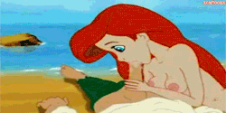 xcartoonx:  Ariel tasting the unconscious Prince Eric for the first time ;)