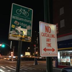 reprorights:  micdotcom:  These brilliant “No Catcalling” signs are popping up around NYC   Every space should be a no catcall zone! 