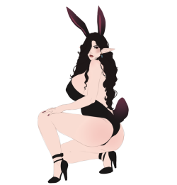 Doodle of my elf babe in a bunny outfit since Easter is right around the corner! I’ve been playing around with her design!