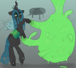 Goo Chryssy catching ponies and turning them into a trap for future victims.&ldquo;Sketch&rdquo; commission, but went a little overboard. o: Thank you!  Patreon • Commissions   