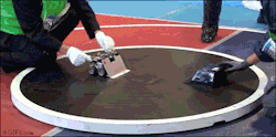 bossubossupromode: s-p-giffy:  bunjywunjy:  setheverman:  4gifs:  Japanese Sumo robots   this is the funniest gif i’ve seen all week what the fuck is going on  the best part is this isn’t even HALF the relentless bullshit insanity that goes on in