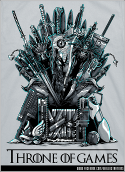 geeksngamers:  Throne of Games - by Gilles Bone Vote for the design on Threadless!