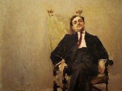 Retrato del Sr. J.C.M., c.1899, Carlos Federico Sáez óleo sobre tela, 50x61 cm.  Museo Nacional de Artes Visuales, Montevideo