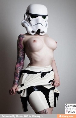 God damn this is hot.  It appeals to my dorky side and arouses me.  I think I would make her leave he helmet on.