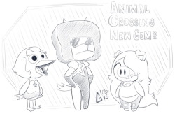 garabatoz:  Animal Crossing New Leaf Gems  I missed so many refs my first time lol XD