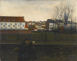 blastedheath:  William Degouve de Nuncques (Belgian, 1867-1935), Paysage bruxellois [Brussels landscape], 1890. Oil on canvas, 48 x 60 cm. 