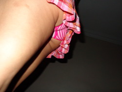jsand44:  Mouthwatering view from below…ready for a face sitting, anyone interested?! vspinkfan vs-pink-girls pantyluvs pantyland realcouples2014 wearerealcouples