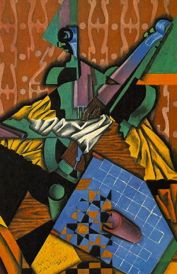 artmastered:  Juan Gris, Violin and Checkerboard, 1913 