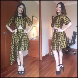 Thanks @parul_j_maurya for this super cute outfit for One Night Stand Bangalore promotions by sunnyleone