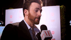 uncensoredsideblog:  Chris Evans’ clavicle tattoo peeking out from his dress shirt. That’s all.  Every time I see this gif, with the sexy tattoo going on I want to &lsquo;like&rsquo; it, then I scroll down a little further and think 'Damn, I already