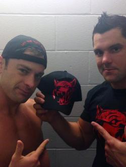 skyjane85:  The Wolves New Hat (Eddie Edwards &amp; Davey Richards) (taken from Jimmy Jay’s twitter page credit goes to him) gradosgirl ishipmcnozzo 