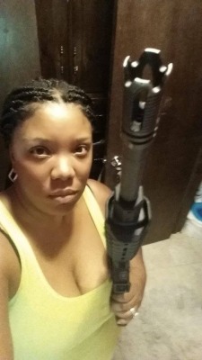 misogynocology:  thejordanyear:  turningtricksbreakingdicks:  insearchforknowledge:  &ldquo;I live in a neighborhood where my husband &amp; I are 1 of the 3 Black families that live here.. Tonight the KKK knocked on our door!!! I was already looking out