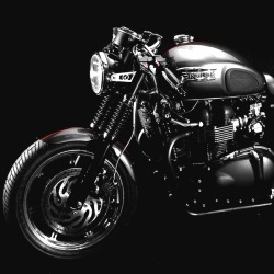 dominantlife:  combustible-contraptions:  Triumph Cafe Racer | CR | Dime  The Dominant Bike
