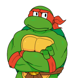 you didn’t say which of the turtles you wanted, so I went with Raph. I hope that’s ok.