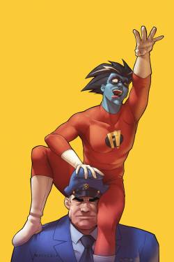 wes-eskimo:  fromahat:  Week 47- Freakazoid!, art by Jamal Campbell, Paris Alleyne, Te’Shawn Dwyer and Dylan Burnett  Bring this show back