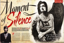 illseeyouontheoutside:  Suicide Silence: Moment of Silence(From Kerrang! Issue 1493) 