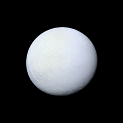 thephysicsteacher:  Saturn’s moon Enceladus, also known as “Space Snowball”.  Source 