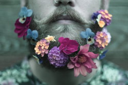 imperfecthope:  as long as this stick-flowers-in-your-beard trend is going along with actual serious contemplation of masculinity being full of bullshit sometimes and that accepting femininity is totally fine then i’m all for it 