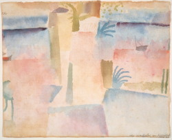 artist-klee:  View Towards the Port of Hammamet, 1914, Paul Klee