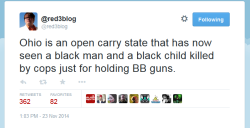 wilwheaton:  misandry-mermaid:  mysharona1987:  So basically Open Carry laws are only for white citizens?  Weird how all those gun-obsessed conservatives only care when certain  people’s 2nd amendment rights are being violated.  Fuck the NRA.