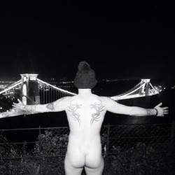 iamrubbish:bring it on bristol!!  #gay #homo #clifton #bristol #cliftonsuspensionbridge #tattoos #me